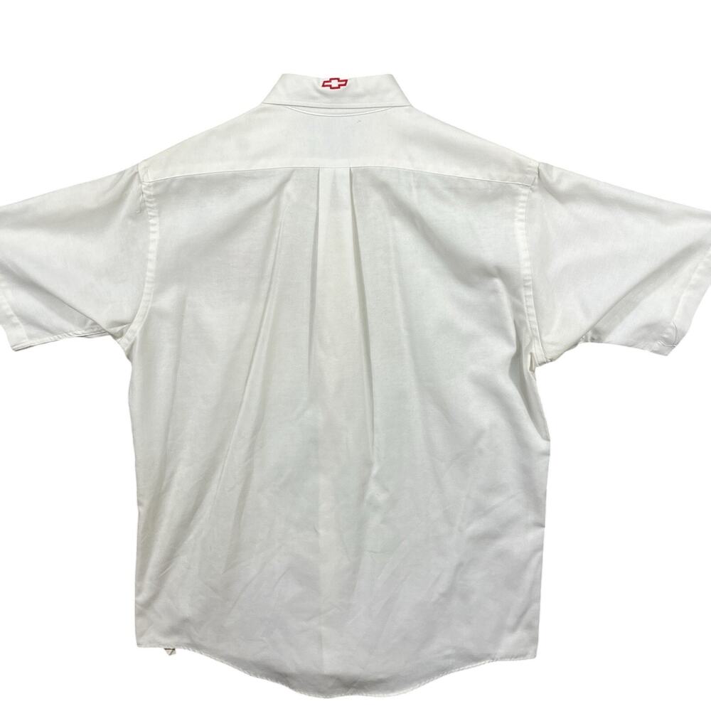 VTG 90’s Chevy Indy V8 Crew Shirt Size Medium/ 16/ Arrow Dover \White Brown‎ - Picture 6 of 12
